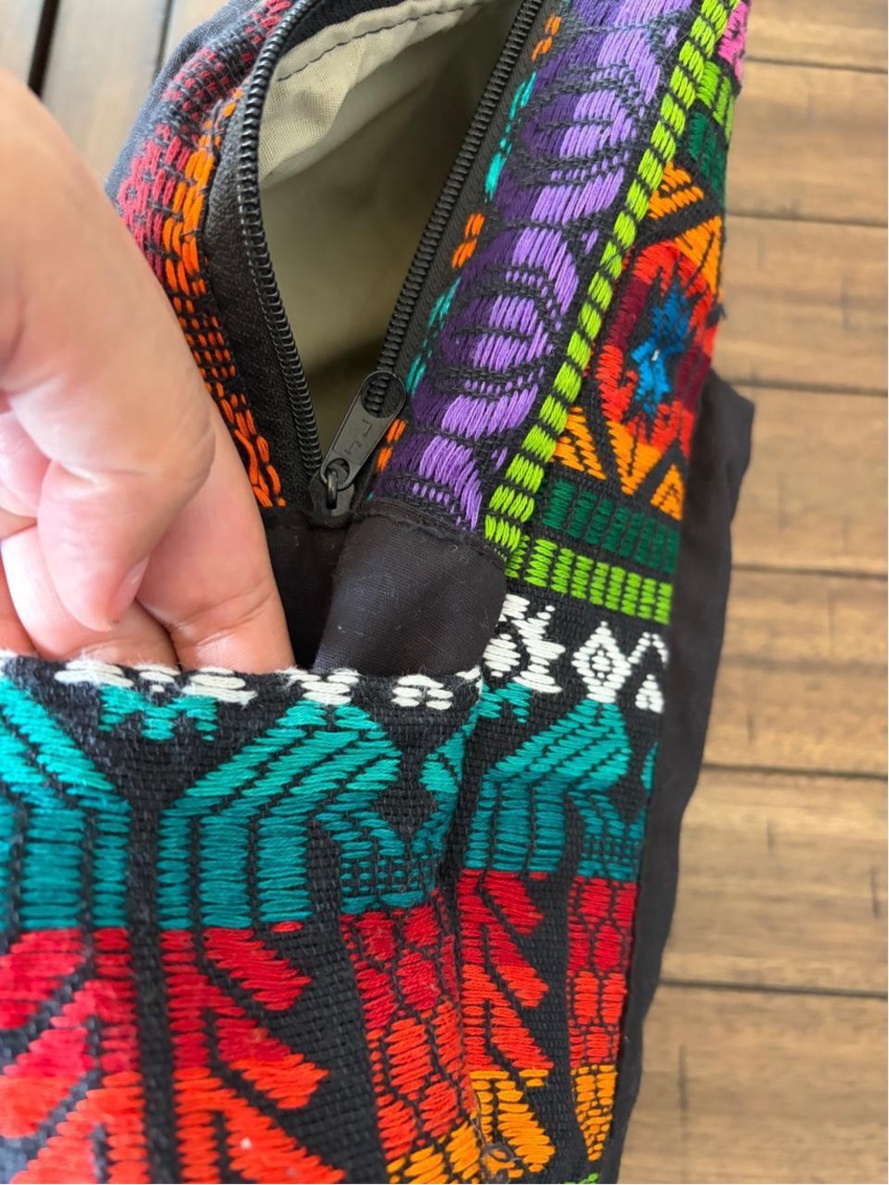 Guatemala Patterned Multicolor Backpack - Picture 5 of 6